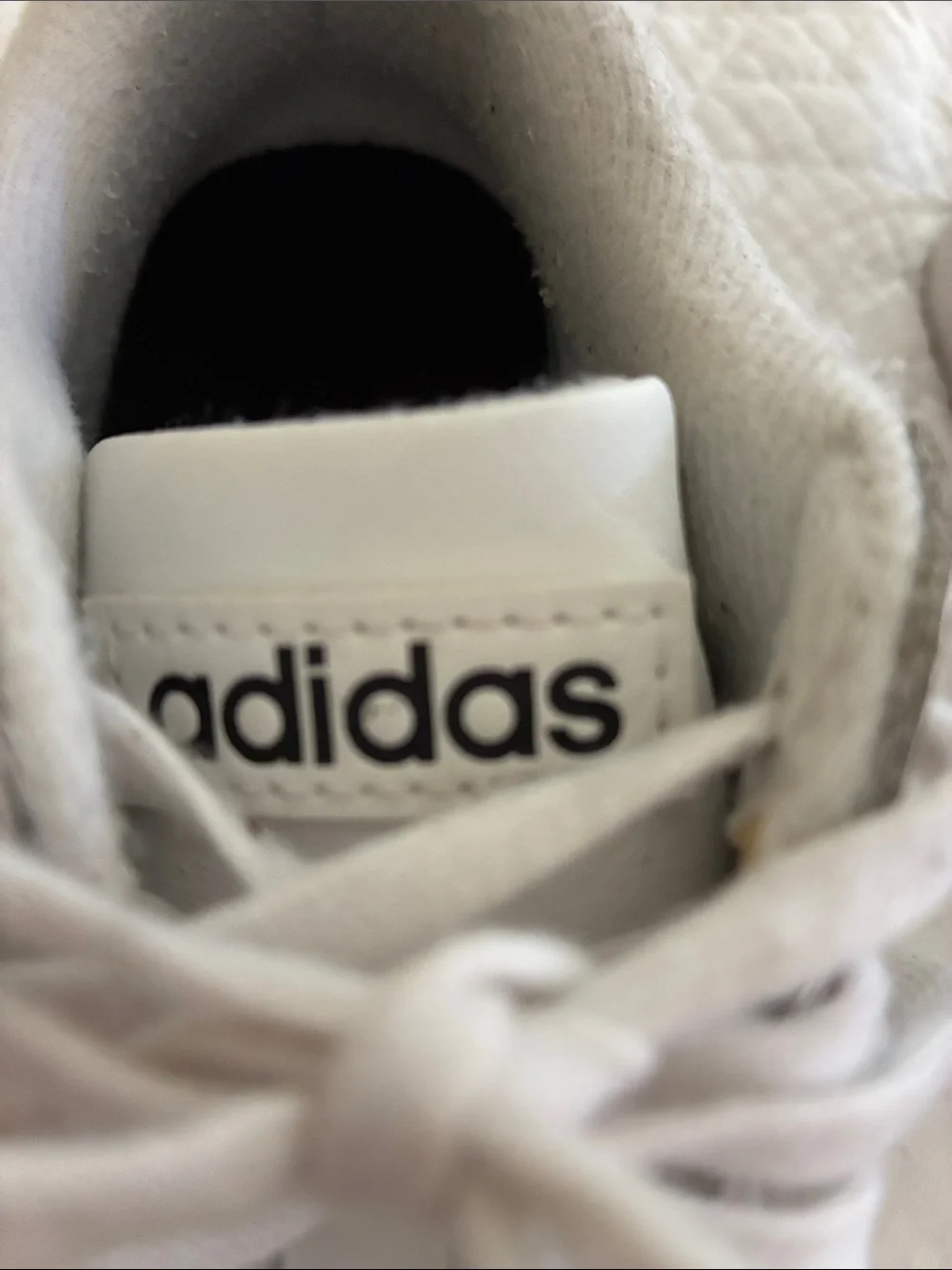 adidas White Sneakers with Black Stripes Low-Top Unisex